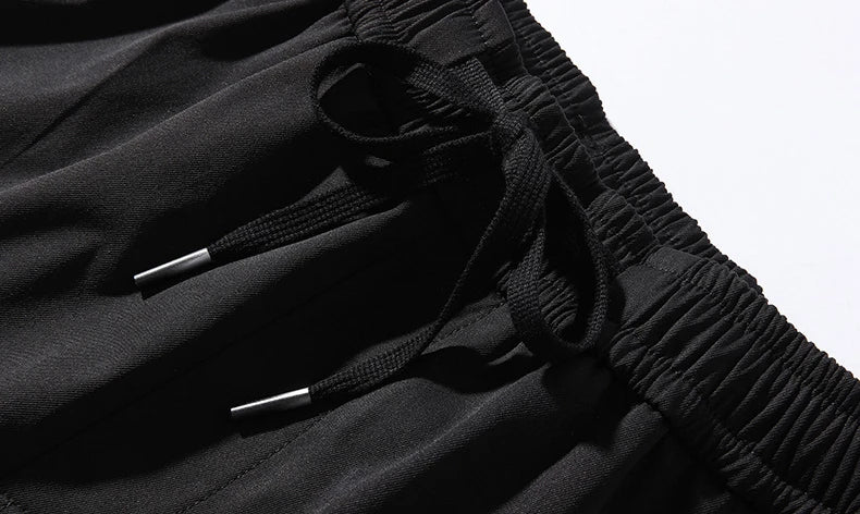hip hop loose fit elastic waist cargo pants fashion military pocket ankle pants mens casual drewstring baggy sweatpants joggers unique joggers style 3554