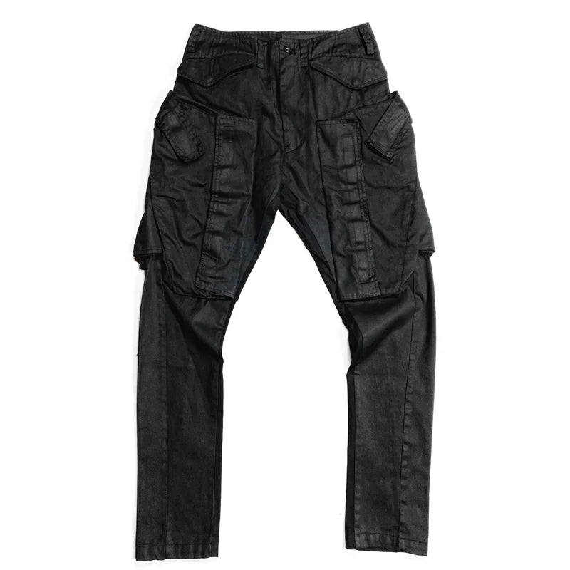 2022 multi pockets cargo pants hip hop tactical function pants casual joggers trousers streetwear unique joggers style 4527