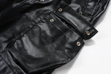 ro style matte pu leather pants for men high street y2k pantalones hombre baggy overall wide leg drawstring cargo pants 1 unique cargo style 959