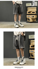 summer mens baggy casual shorts 2024 new y2k streetwear sweat short pants male sports fitness breathable basketball bermuda unique shorts style 3471