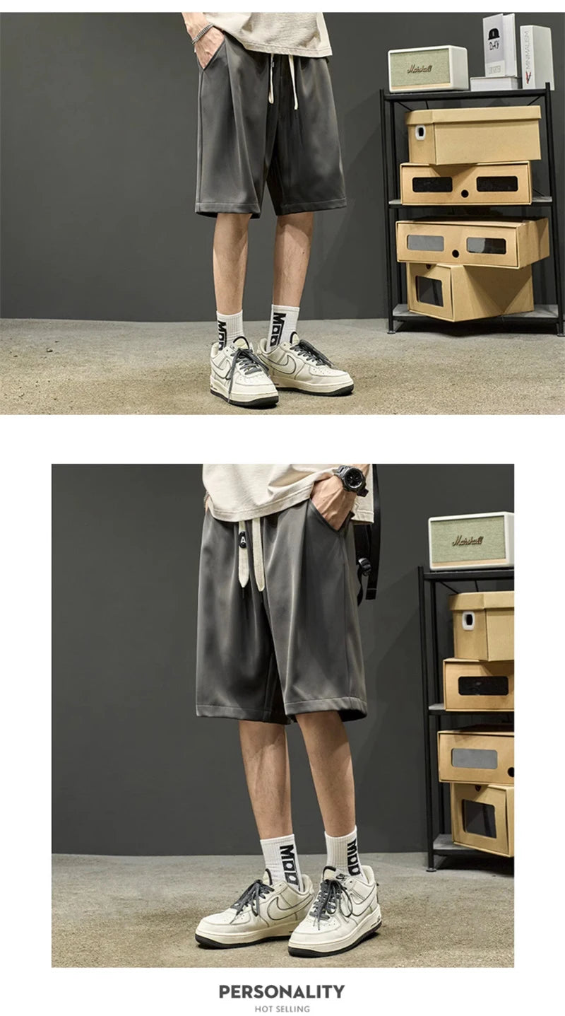 summer mens baggy casual shorts 2024 new y2k streetwear sweat short pants male sports fitness breathable basketball bermuda unique shorts style 3471