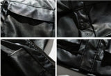 leather varsity jacket, cold weather layer, hip hop