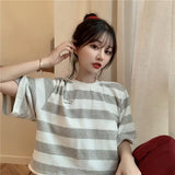 Anime Crying angel – Summer 2024 New Style Striped Salt Short Sleeved T Shirt For