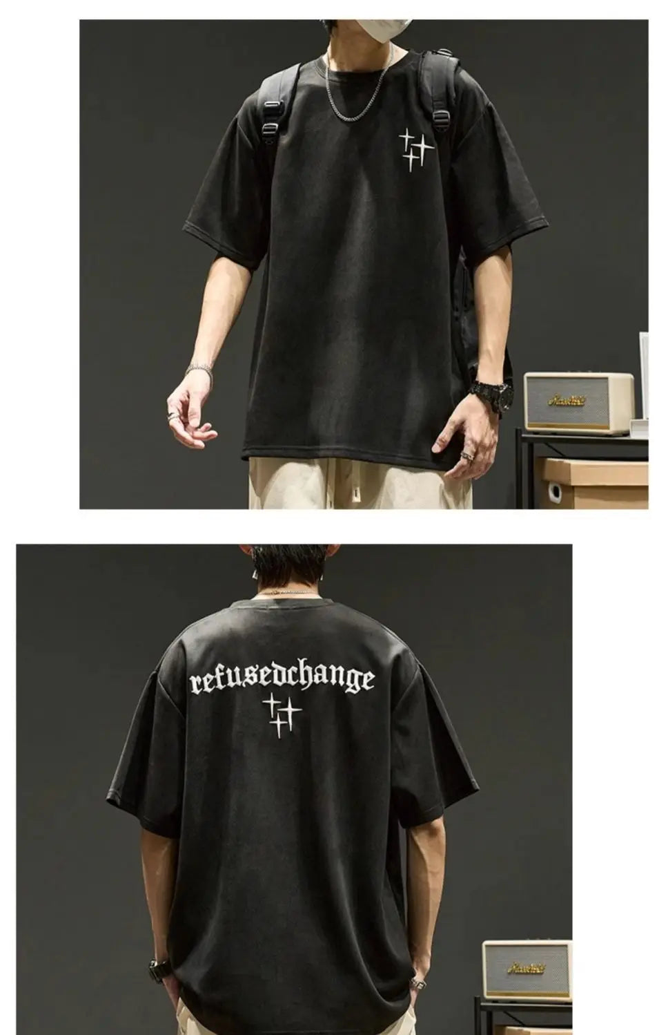 Trapwear Tribal flame – American Hip Hop Trend Men And Women Retro Personality Lette