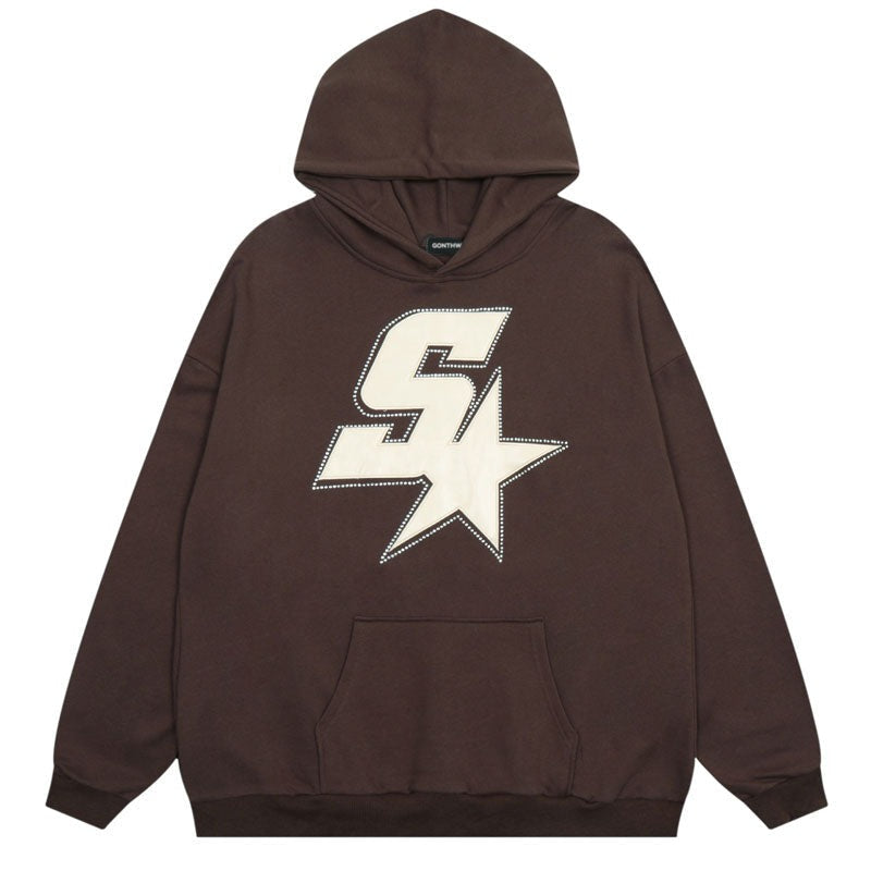 "Star Girl" Graphic Unisex Streetwear Vintage Women Men Y2K Hoodie