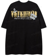 Cyberpunk Broken heart – Mens Hip Hop Oversized T Shirt Streetwear Cartoon Cool Boy G