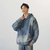 Vintage Sweatshirt Mens Hooded Pullover Hoody Fashion Oversized Hip Ho