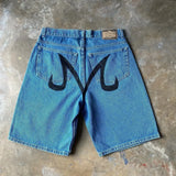 popular casual rem print sweatpants fashion y2k baggy jeans wide leg denim shorts pants harajuku streetwear trouser men clothing unique joggers style 4944