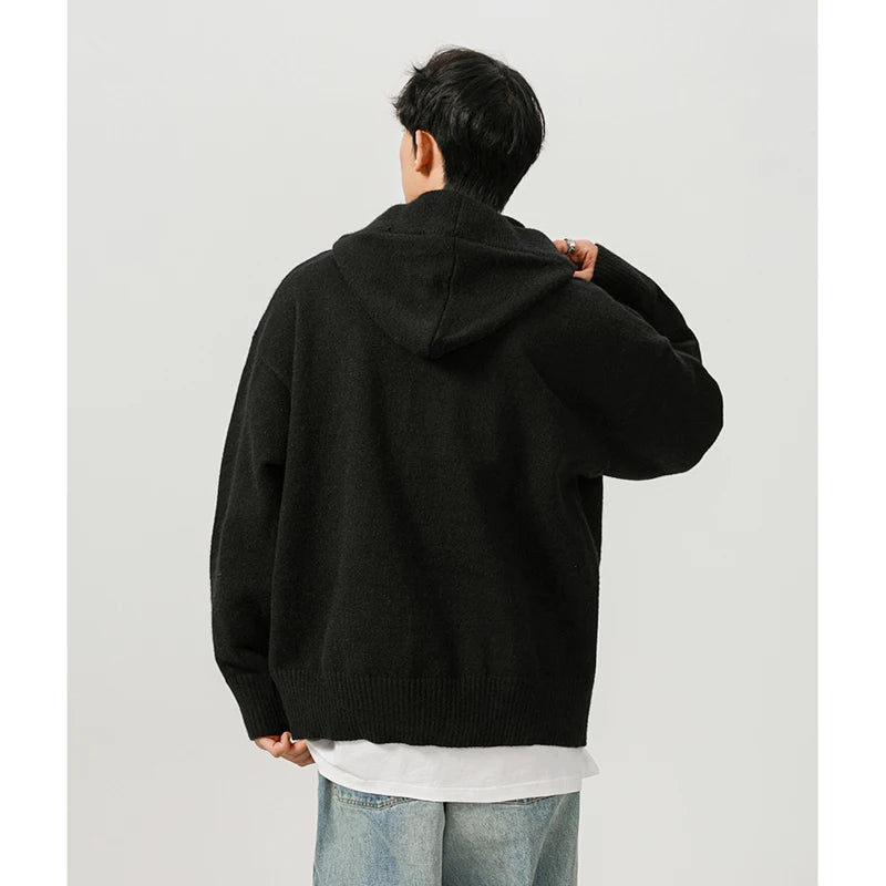 bold fire sweater, layered fit piece, aesthetic soft knit grunge sweater for cozy streetwear