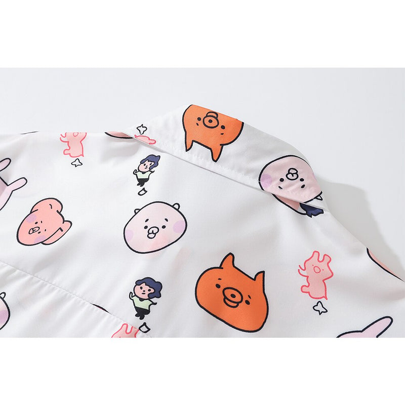 "Funny Face" Unisex Men Women Streetwear Graphic Shirt Daulet Apparel