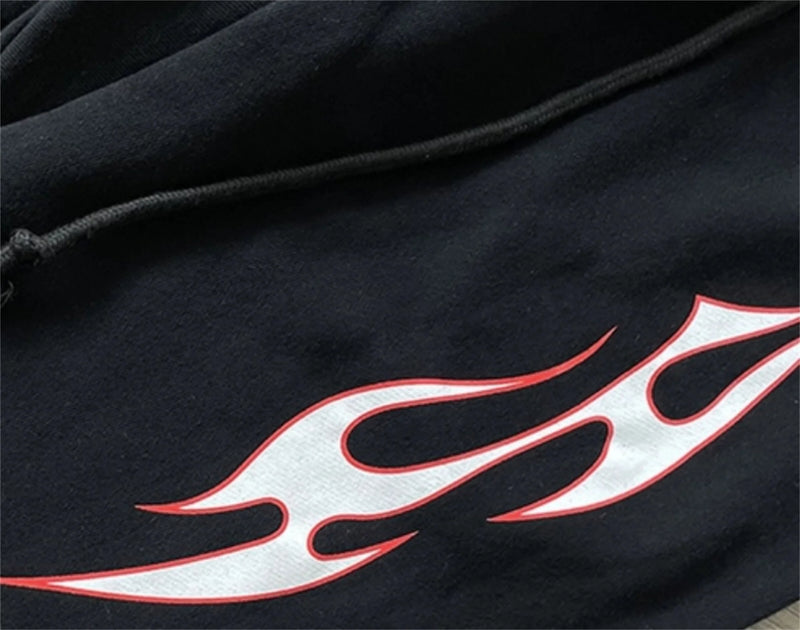 new arrival hs studios airbrushed skull print high street cotton winter pants sport casual pants unique default style 6176