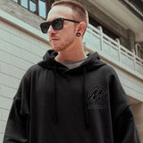 Meteor Bear Graphic Hoodies Oversized Men's Streetwear Hooded Sweatshirt