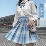 Japanese Korean Student Short Sleeve Sexy Jk Uniform Set High School Clothes Pleated Skirt Girl Seifuku Dress Cosplay Schoolgirl