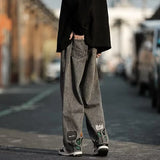 new mens y2k flower printed baggy jeans 2025 streetwear american casual denim wide leg pants hombre vintage straight trousers stacked flare jeans