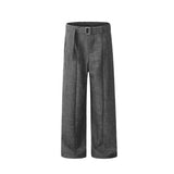 men women streetwear fashion loose casual belt wide leg suit pant boyfriend straight trousers baggy pants unique default style 2355