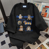 Y2k Anime panel – Summer Street Men And Women Trendy Personality Dog Print Rou