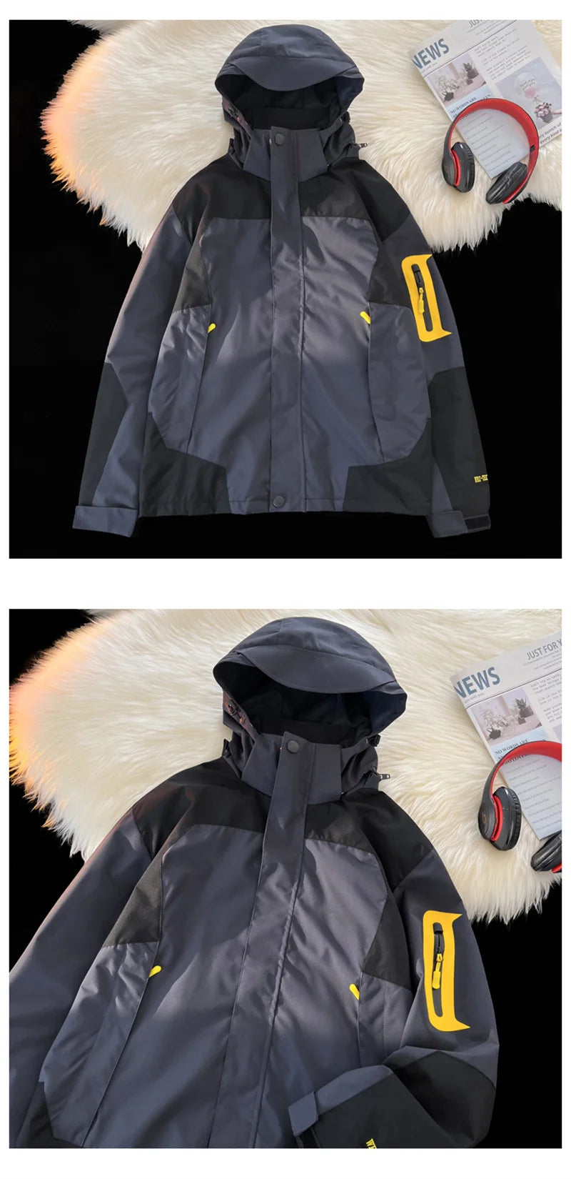 techwear bomber jacket, urban fit, men's streetwear fashion, trendy oversized fit, urban techwear design, modern hip hop styl