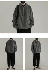 Gothic darkwear hoodie with skull and bones design