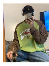 Sadcore Graphic tee – Long Sleeved T Shirt Men Spring New Style Avocado Green Ragl