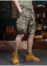 summer cargo shorts mens loose five pocket multi pocket outdoor motorcycle camouflage pants mens shorts multi-pocket cargos