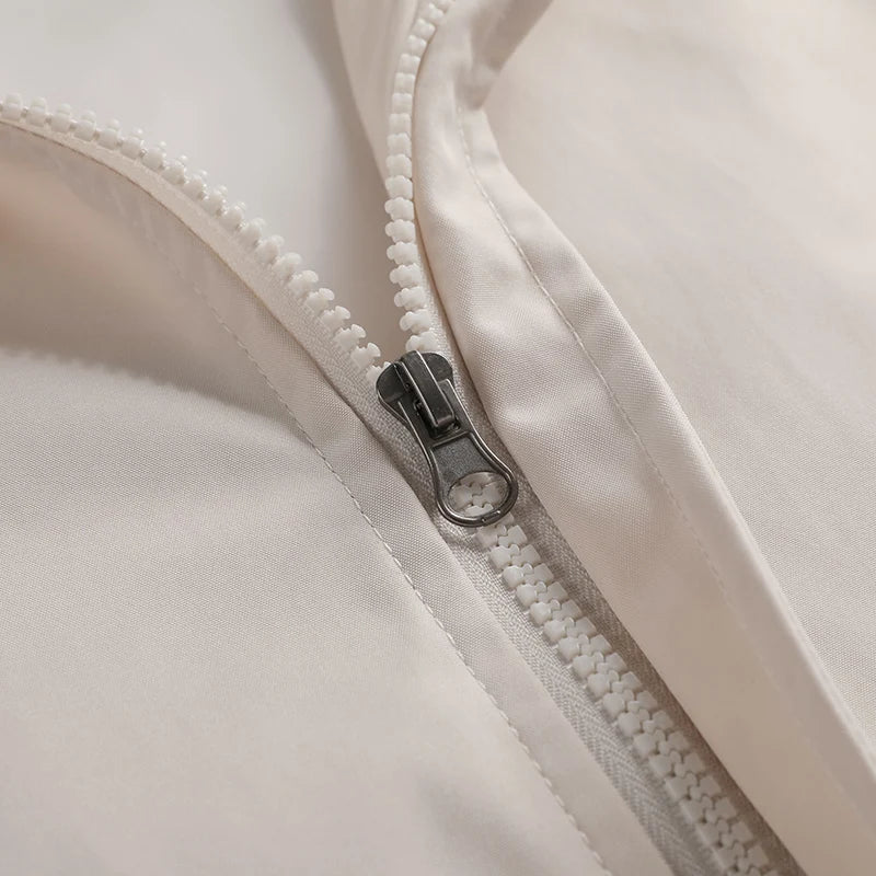 Leather Panel Streetwear Jacket Daily Fit Staple