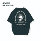 Trapwear Tribal flame – Sensir 2022 Spring Summer Street Knit Shirt Mens And Womens