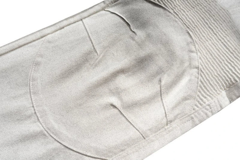 hi street dirty tie dye baggy jeans men pleated loose white straight jeans trousers luxury designer oversized denim pants unique jeans style 540