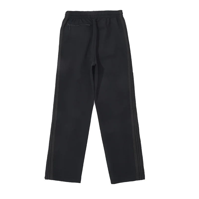 blue pattern embroidery casual motion pants men woman fashion street side edge weaving straight cylinder trousers unique default style 4740
