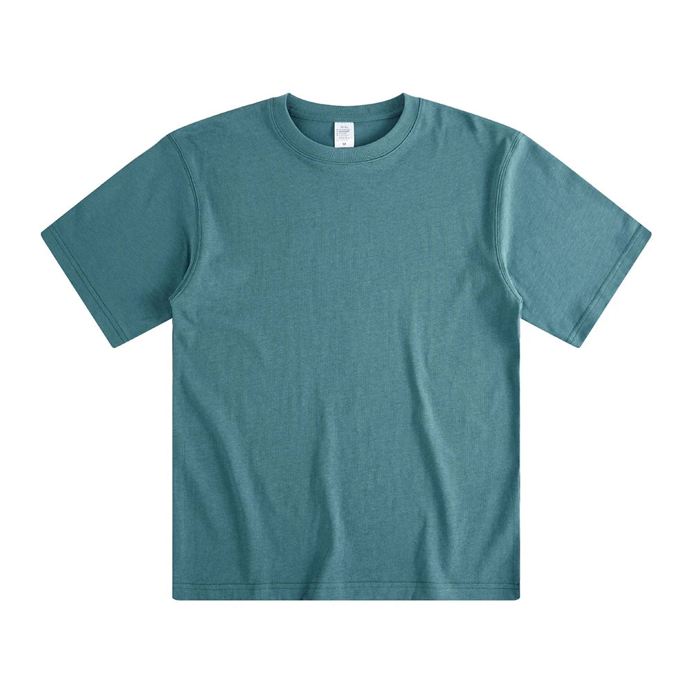 Harajuku Aesthetic piece – Amekaji Vintage T Shirt Men 2023 Summer New Combed Cotton Ro