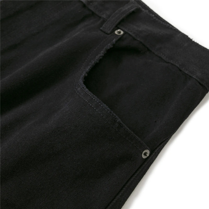 mens black baggy jeans dragon embroidered straight jeans streetwear hip hop loose trousers male luxury designer denim pants 1 unique jeans style 1805