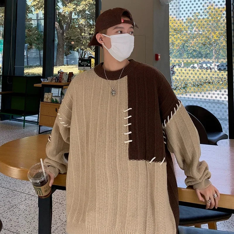 grunge knit sweater, fall winter drip, aesthetic soft knit grunge sweater for cozy streetwear