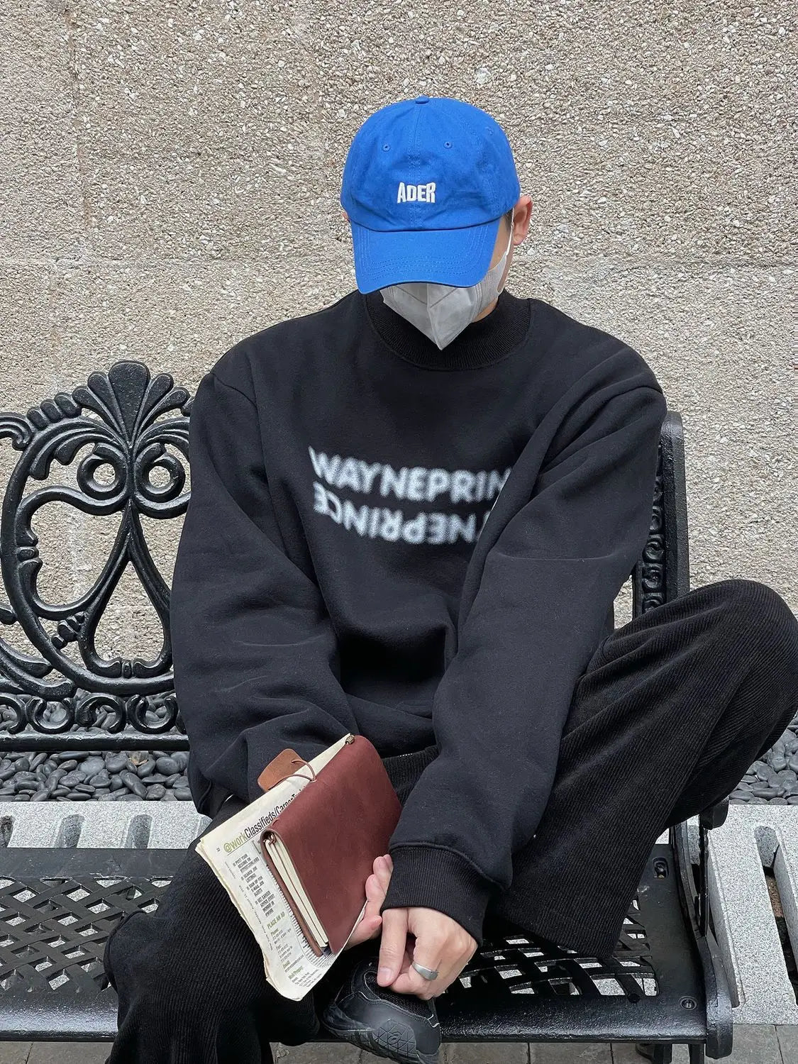 Korean Street Half Turtleneck Sweatshirt Men Autumn Winter New Bottoming Shirt