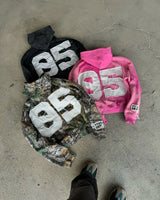 European And American Streetwear Colorful Retro Harajuku Letter Embroi