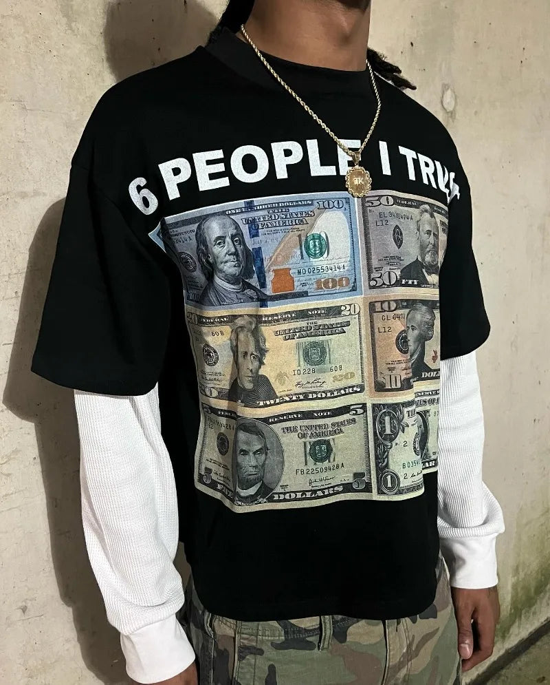 Anime Aesthetic print tee – Street Harajuku Vintage Clothing Printed Patchwork Long Slee