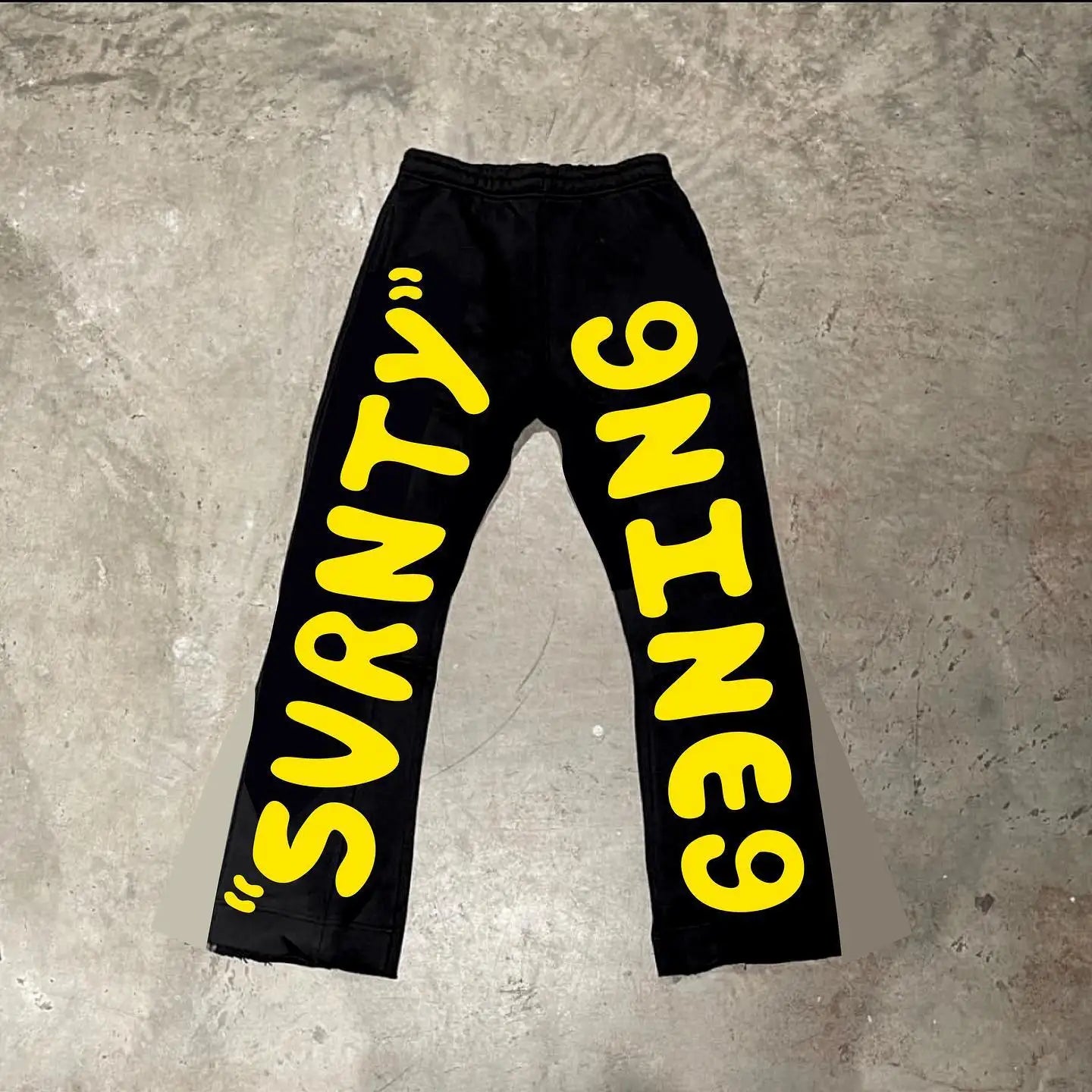 american trendy gothic letter printed high waist pants womens y2k street hip hop harajuku loose casual versatile sweatpants unique joggers style 1786