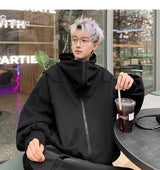 White Cardigan Sweatshirt Men 2024 Spring And Autumn New Style High En