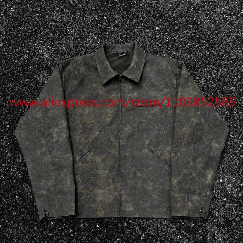 design premium style fashion streetwear fit urban print casual wear autumn-and-winter-vintage-long-sleeved-leather-jacket-american-heavy-duty-motorcycle-high-street-short-style-distressed-lapel graphic style 84126b unisex essential hip everyday - high image oversized quality material hop streetwear design ID 14738