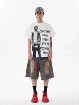 Y2K logo tee with fade gradient and smiley overlay