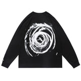 "Swirl" Unisex Men Women Streetwear Graphic Sweatshirt Daulet Apparel