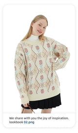 oversized flame jumper with bold print, ideal for photo-ready Y2K streetwear layering, street fashion menswear trend for seas