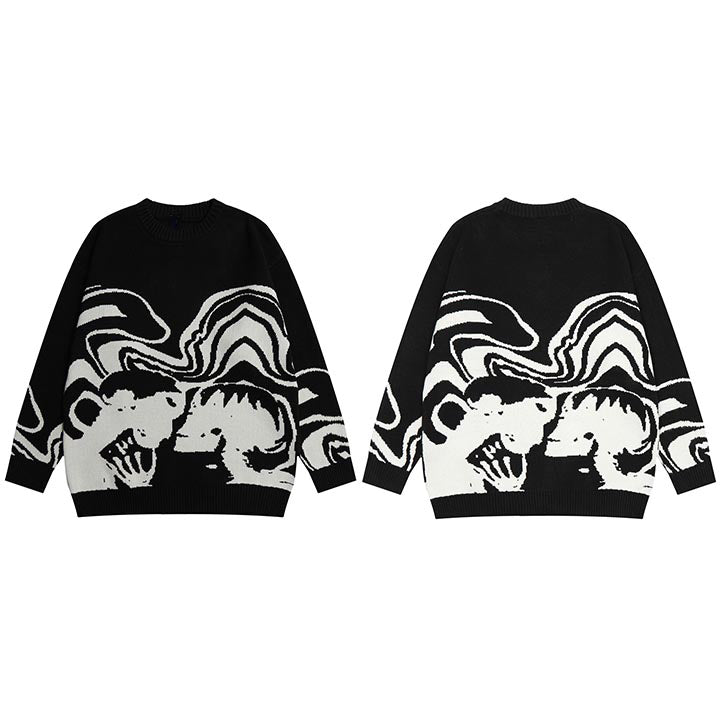 urban flame hoodie with photo-ready knit construction, bold Y2K look for men’s outerwear, men’s streetwear clothing piece for