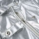 Zip-up parka puffer nan bomber oversized