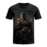 2024 American Trendy Brand Loose Casual Short-sleeved Black Myth Wukong Anime Print Oversized T-shirt Women Y2k Retro Clothing