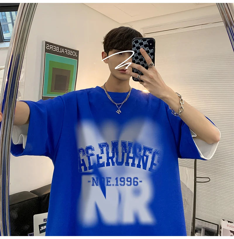 Vaporwave Graphic tee – 2024 New Short Sleeve T Shirt For Men American Hip Hop Fashion