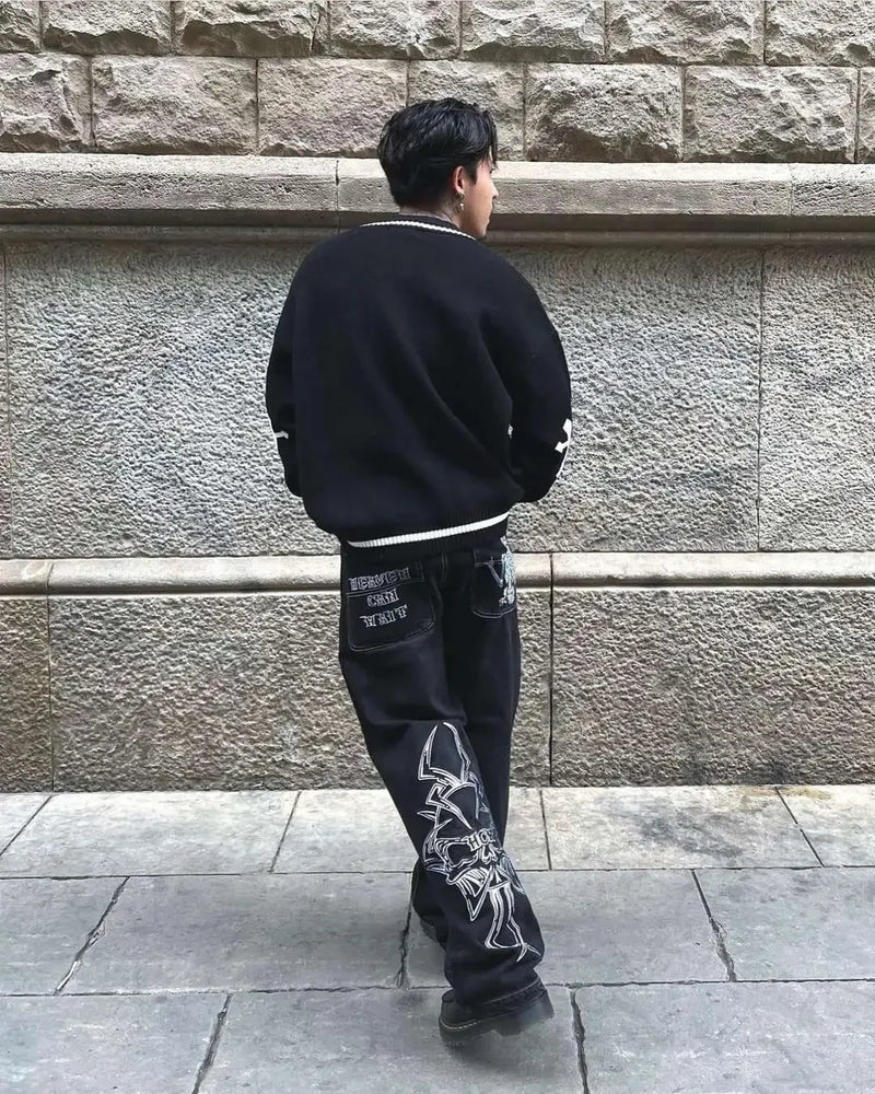 harajuku casual y2k shorts simplicity vintage baggy black jeans 2024 new denim short pants women sweatpants men clothing unique joggers style 4167
