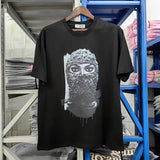 Glitchcore Fashion – High Quality Ih Nom Uh Nit T Shirt Masked Men Letter Printin – Urban Streetwear for Men & Women