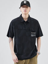 Gothic Oversized shirt – Summer Short Sleeve Lapel Polo Shirt Mens Full Print Tee Shirt