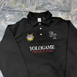 Polo shirt with lapel collar
