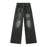 streetwear vintage y2k men s jeans black baggy trousers new wide leg denim pants hip hop harajuku distressed straight pants unique jeans style 760
