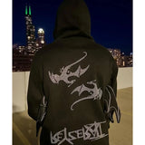 Hip Hop Loose Jacket Interesting Dragon Bat Sleeve Retro Tops Retro St